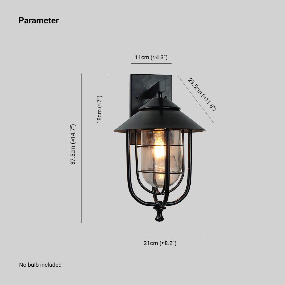 Luminara | Elegant Vintage Metal Outdoor Wall Lamp Fixture 3