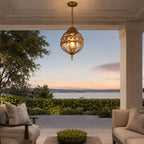Luminara | Elegant Waterproof Aluminum Outdoor Hanging Pendant Light 3