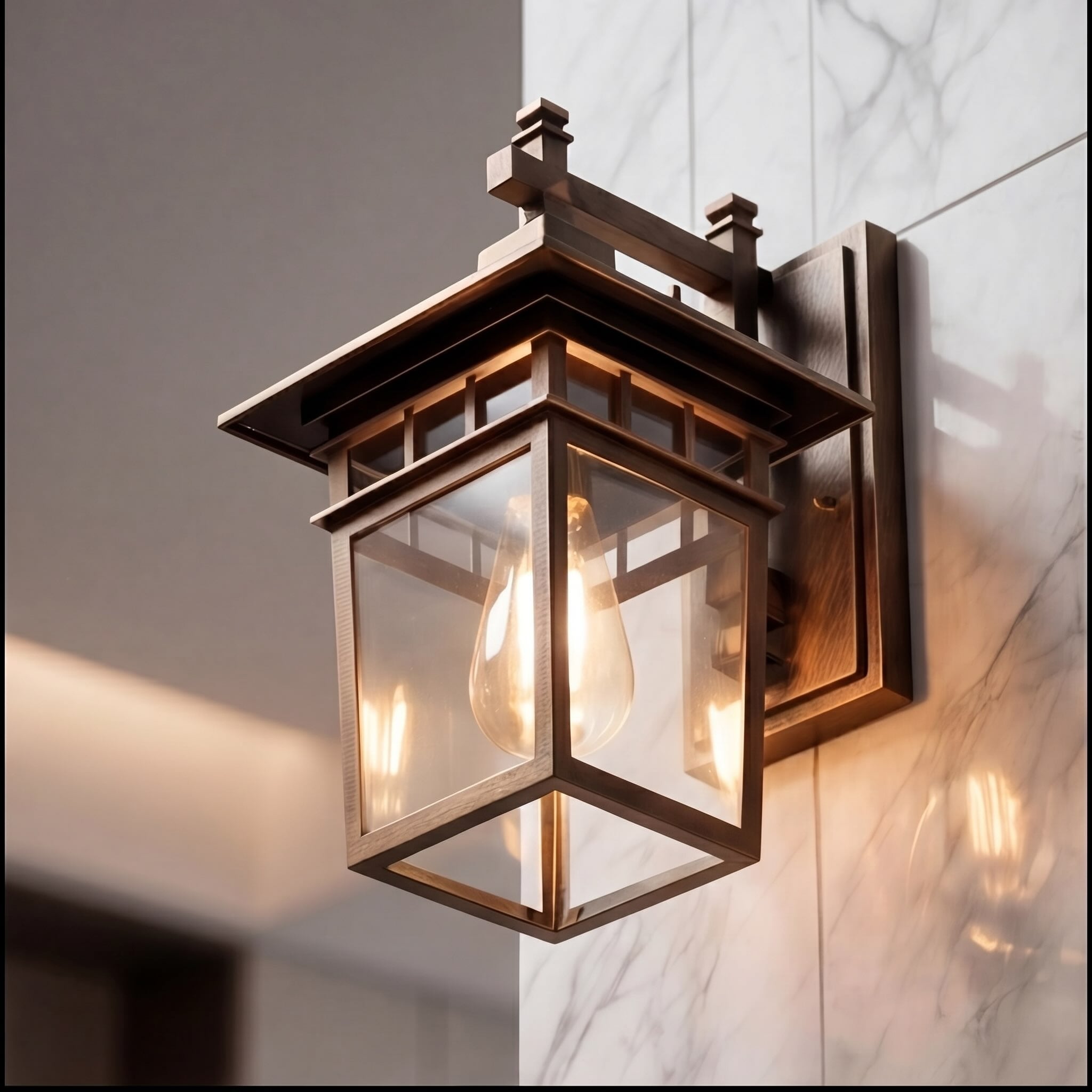 Luminara | Elegant Waterproof Outdoor Wall Sconce for Patio Illumination 6