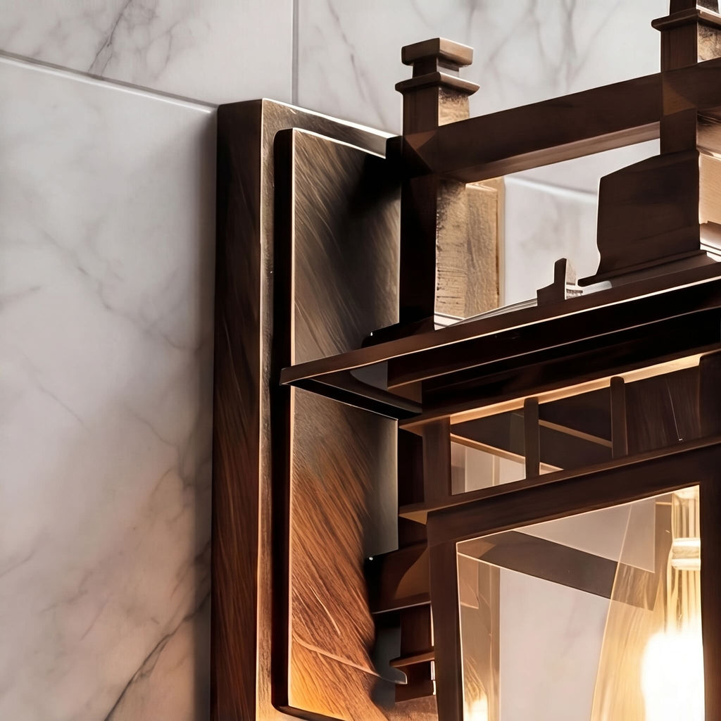 Luminara | Elegant Waterproof Outdoor Wall Sconce for Patio Illumination 8