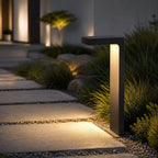Luminara | Modern Adjustable Aluminum Glass Bollard Light 0