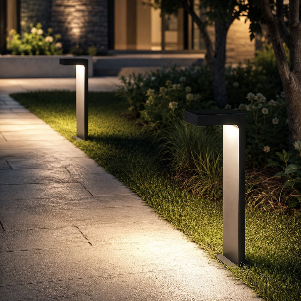 Luminara | Modern Adjustable Aluminum Glass Bollard Light 1