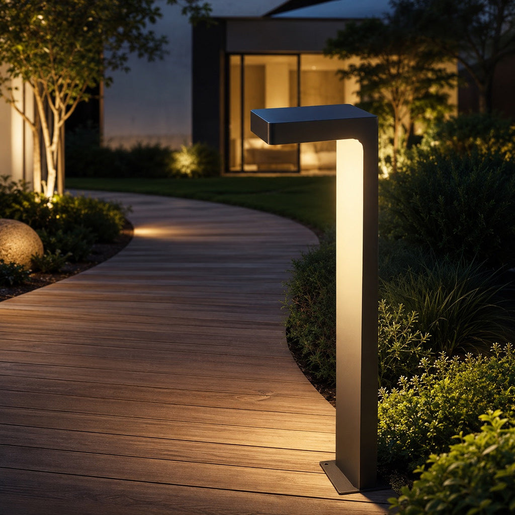 Luminara | Modern Adjustable Aluminum Glass Bollard Light 4