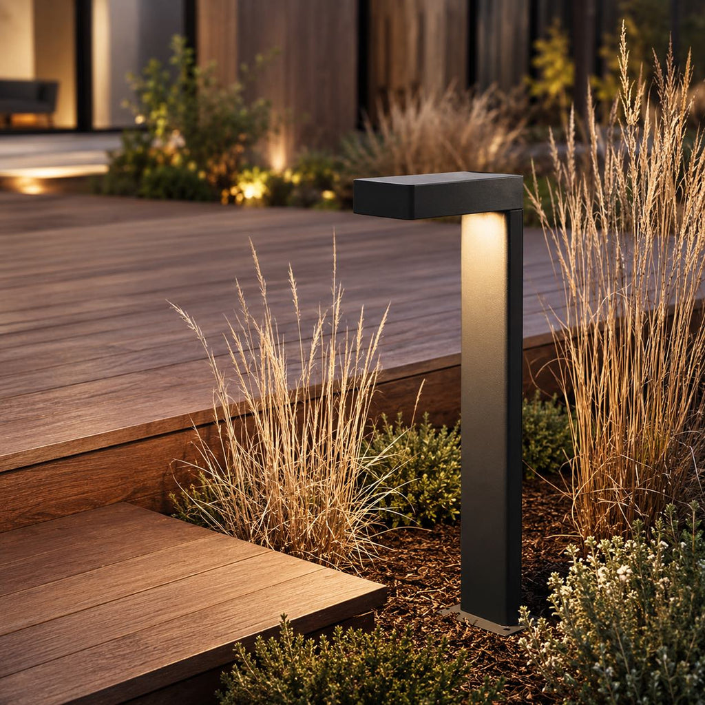 Luminara | Modern Adjustable Aluminum Glass Bollard Light 5