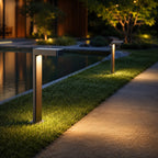 Luminara | Modern Adjustable Aluminum Glass Bollard Light 6