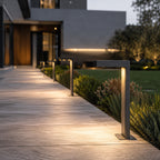 Luminara | Modern Adjustable Aluminum Glass Bollard Light 7