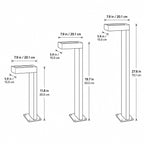 Luminara | Modern Adjustable Aluminum Glass Bollard Light 8
