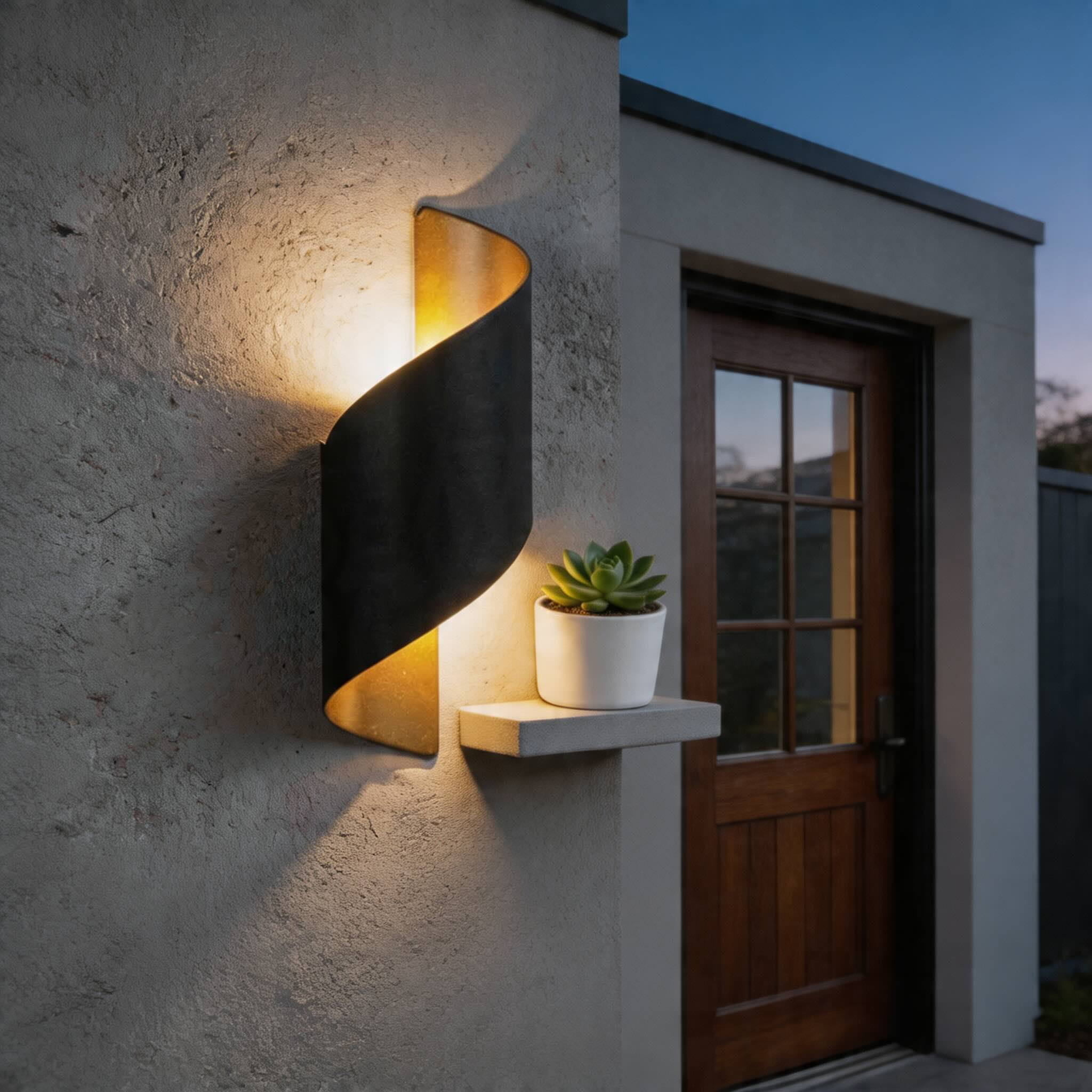 Luminara | Modern Elegant Dual-Sided Outdoor Wall Sconce Light 4