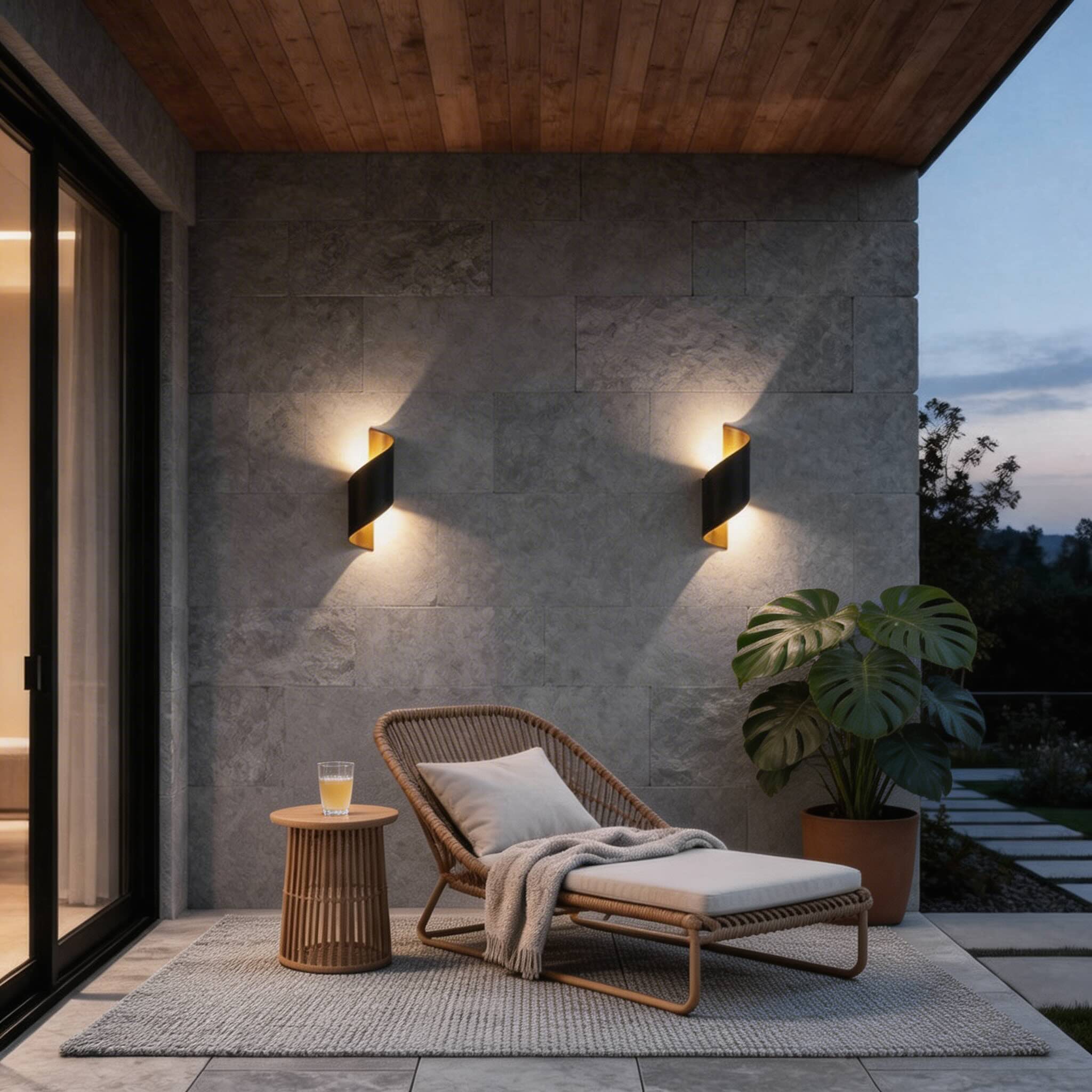 Luminara | Modern Elegant Dual-Sided Outdoor Wall Sconce Light 8