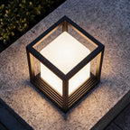 Luminara | Modern Sleek Aluminum Solar Outdoor Garden Pedestal Light 6