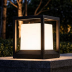 Luminara | Modern Sleek Aluminum Solar Outdoor Garden Pedestal Light 7