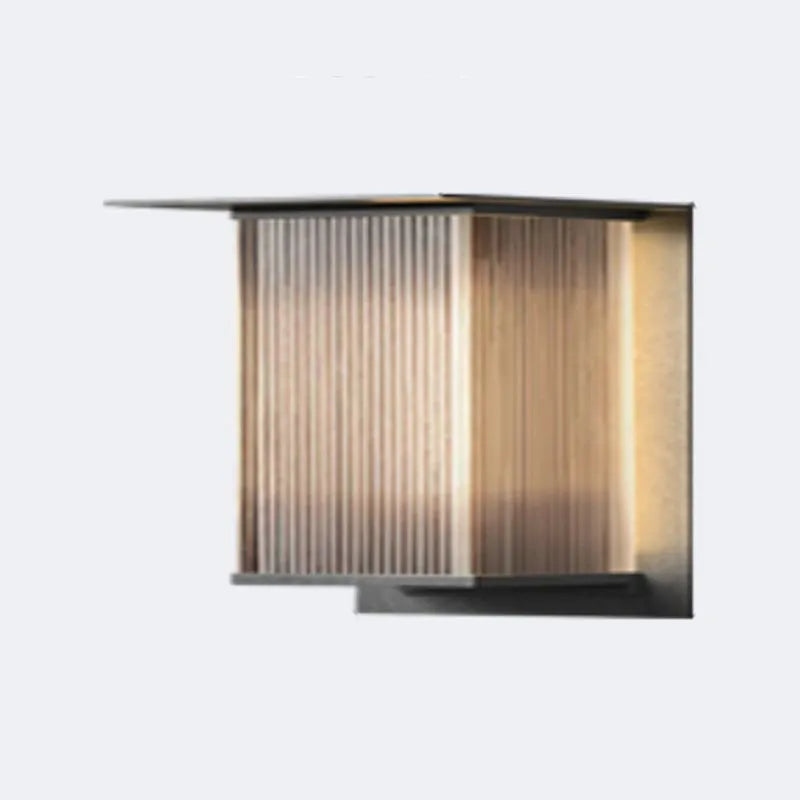 Luminara | Modern Sleek Metal Outdoor Wall Sconce Light Fixture 0