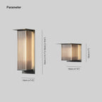 Luminara | Modern Sleek Metal Outdoor Wall Sconce Light Fixture 5
