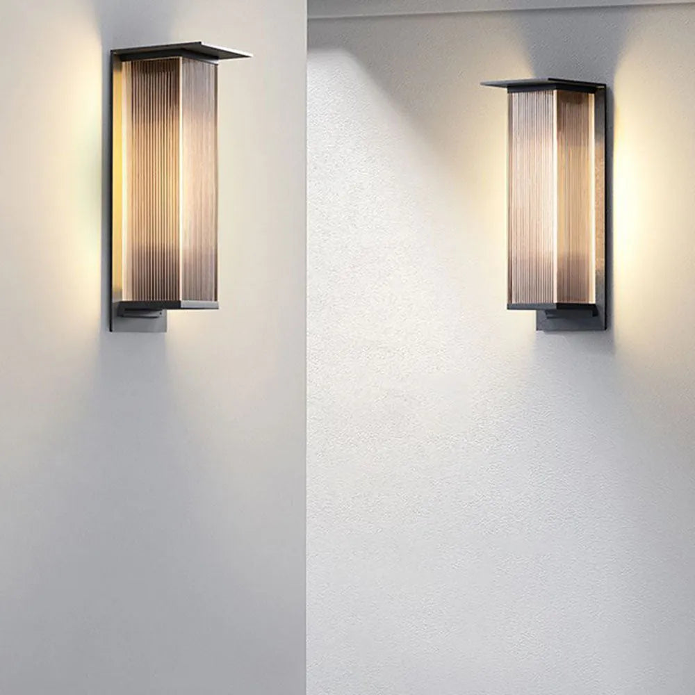 Luminara | Modern Sleek Metal Outdoor Wall Sconce Light Fixture 6