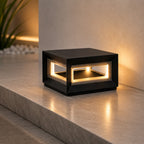 Luminara | Modern Solar Stainless Steel Outdoor Post Light Fixture 1