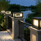 Luminara | Modern Solar Stainless Steel Outdoor Post Light Fixture 5