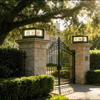 Luminara | Modern Solar Stainless Steel Outdoor Post Light Fixture 6