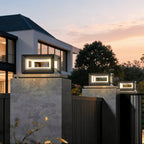 Luminara | Modern Solar Stainless Steel Outdoor Post Light Fixture 8