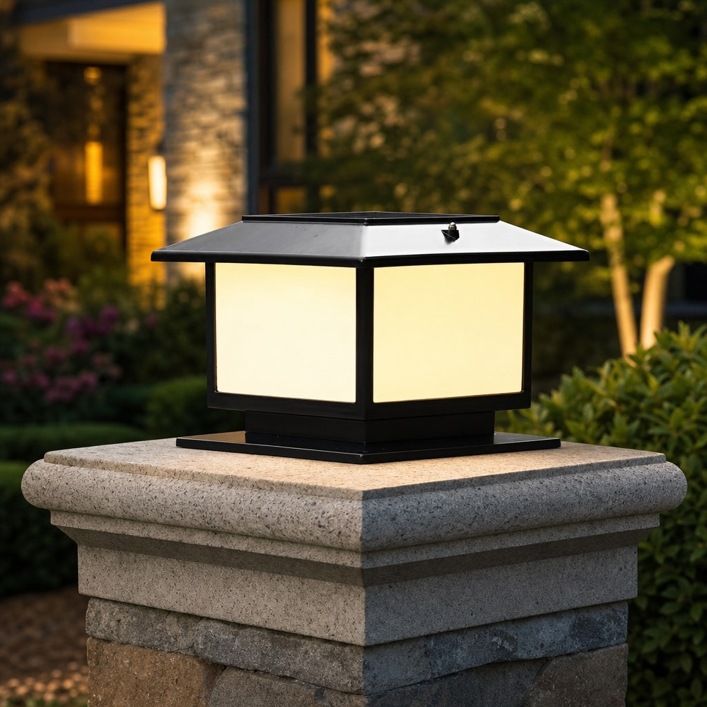 Luminara | Modern Versatile Solar Outdoor Pillar Light for Gardens 5