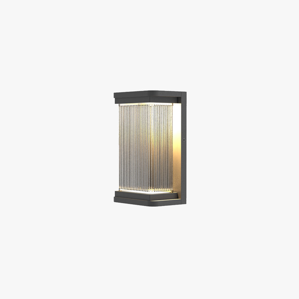 Luminara | Sleek Modern Black Outdoor Wall Lamp Fixture 1