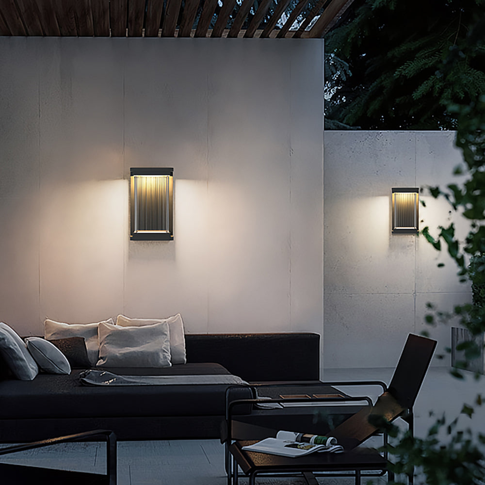 Luminara | Sleek Modern Black Outdoor Wall Lamp Fixture 3