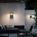 Luminara | Sleek Modern Black Outdoor Wall Lamp Fixture 3