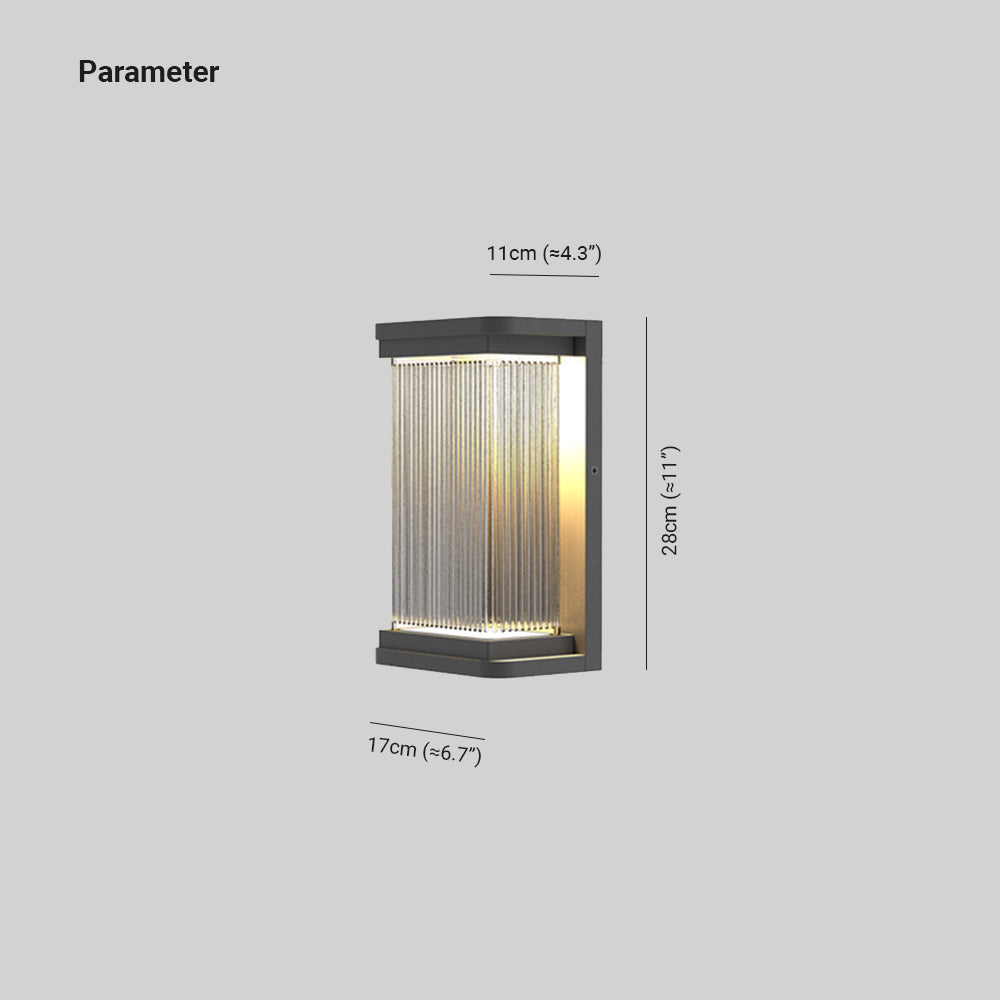 Luminara | Sleek Modern Black Outdoor Wall Lamp Fixture 5