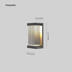 Luminara | Sleek Modern Black Outdoor Wall Lamp Fixture 5
