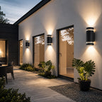 Luminara | Sleek Modern Black Outdoor Wall Sconce Light Fixture 2