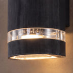 Luminara | Sleek Modern Black Outdoor Wall Sconce Light Fixture 5
