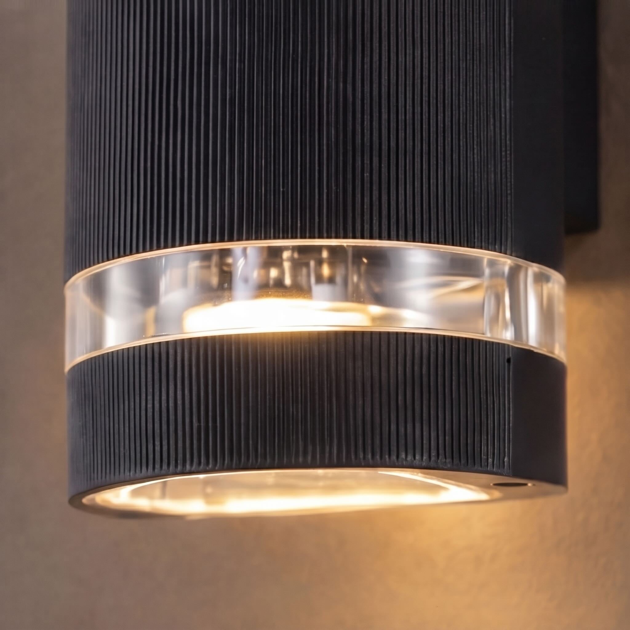 Luminara | Sleek Modern Black Outdoor Wall Sconce Light Fixture 5
