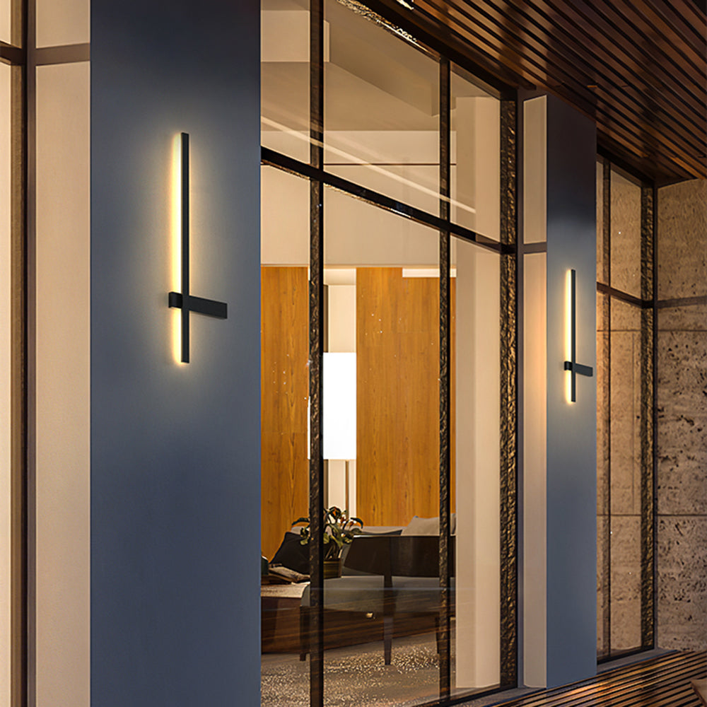 Luminara | Sleek Modern Duo-Linear Outdoor Wall Lamp 0
