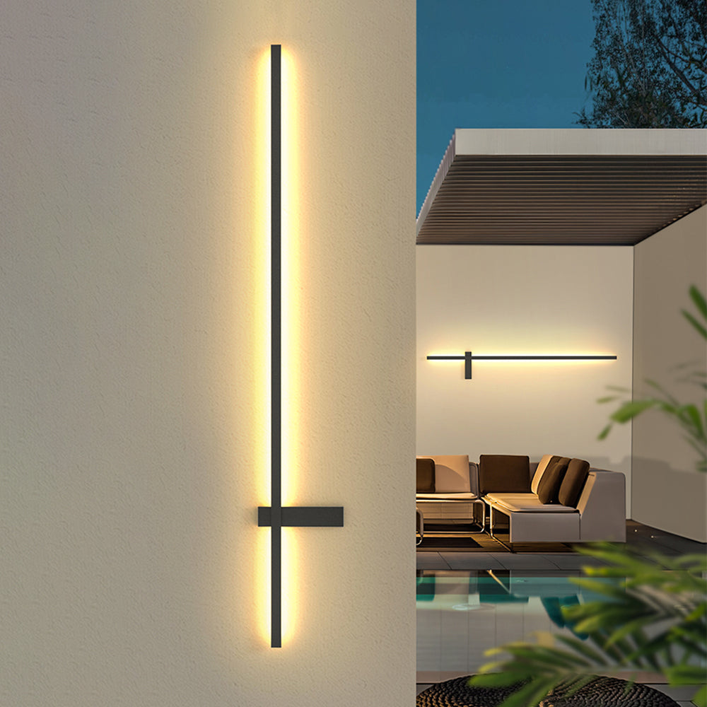 Luminara | Sleek Modern Duo-Linear Outdoor Wall Lamp 2