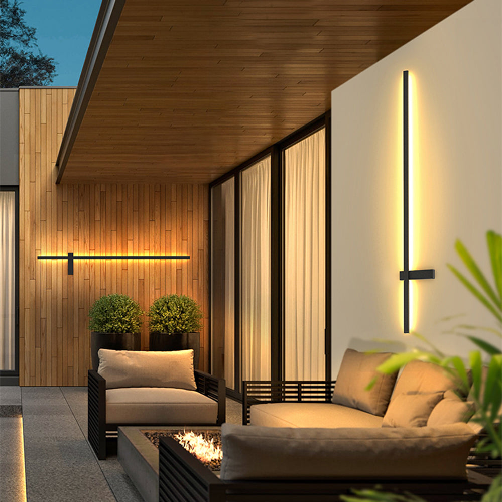 Luminara | Sleek Modern Duo-Linear Outdoor Wall Lamp 4
