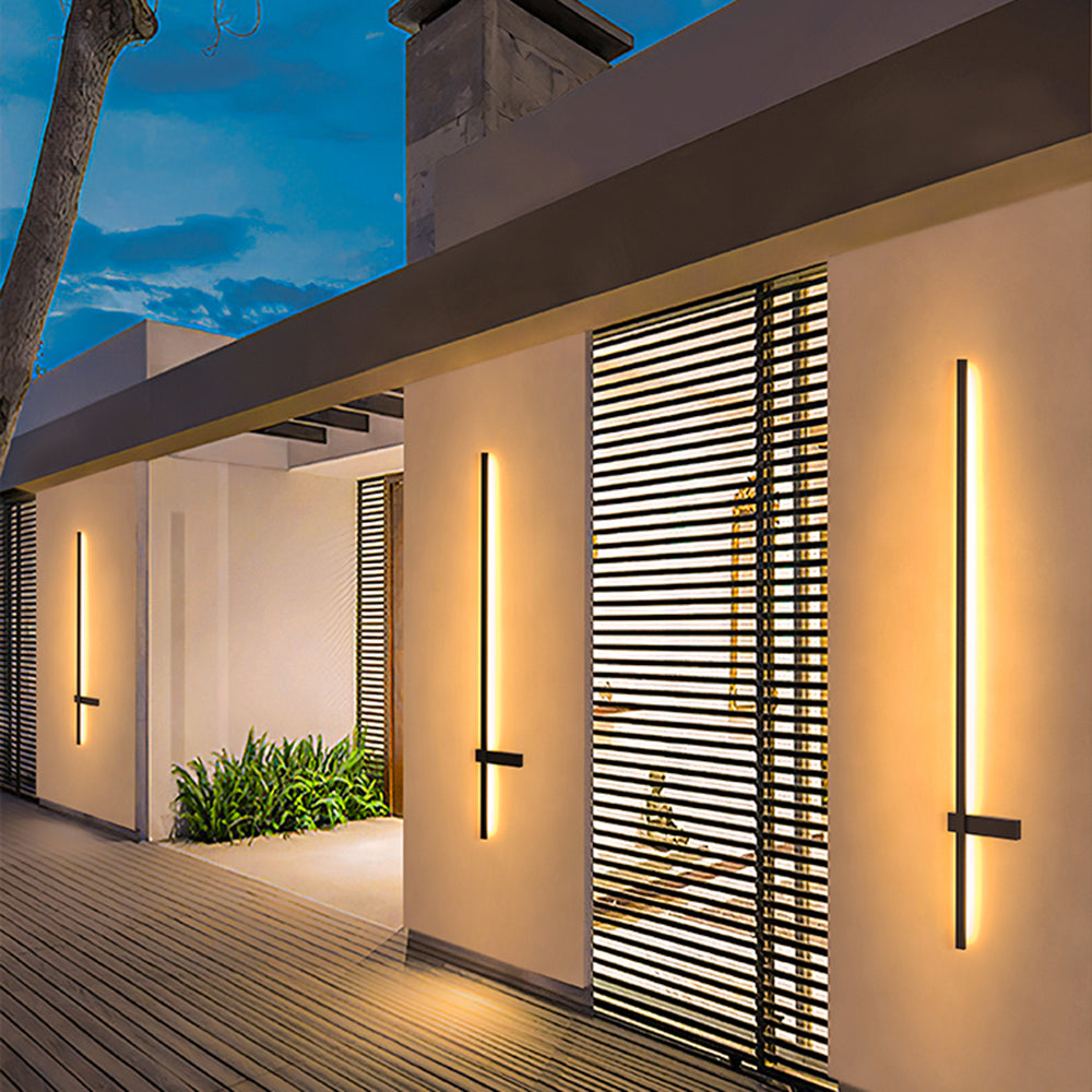 Luminara | Sleek Modern Duo-Linear Outdoor Wall Lamp 6