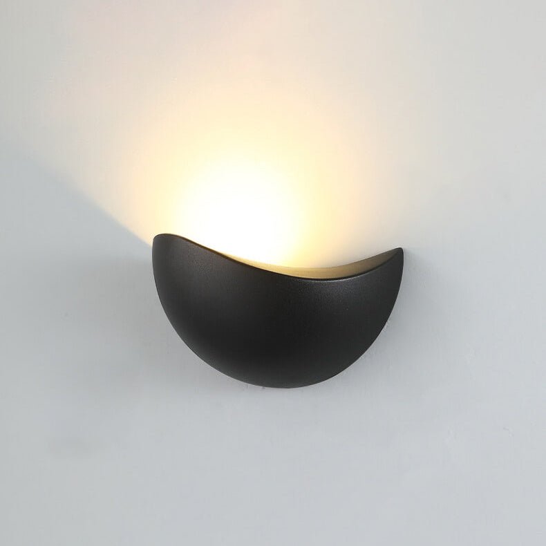 Luminara | Sleek Modern Half-Round Wall Sconce Light Fixture 0