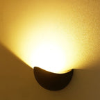 Luminara | Sleek Modern Half-Round Wall Sconce Light Fixture 4