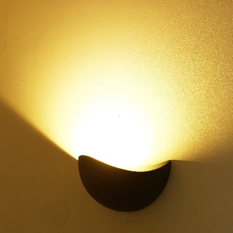 Luminara | Sleek Modern Half-Round Wall Sconce Light Fixture 4