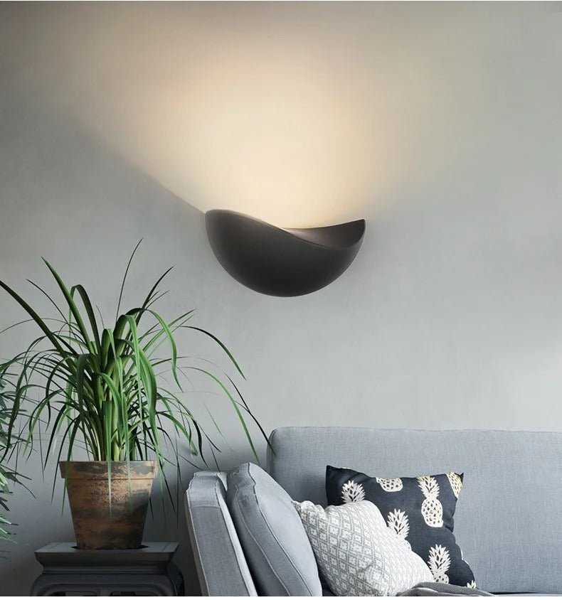 Luminara | Sleek Modern Half-Round Wall Sconce Light Fixture 8