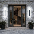 Luminara | Sleek Modern Iron Outdoor Wall Light Fixture with Adjustable Color Temperature 0