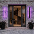 Luminara | Sleek Modern Iron Outdoor Wall Light Fixture with Adjustable Color Temperature 11
