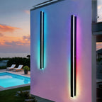 Luminara | Sleek Modern Iron Outdoor Wall Light Fixture with Adjustable Color Temperature 13