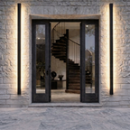 Luminara | Sleek Modern Iron Outdoor Wall Light Fixture with Adjustable Color Temperature 14