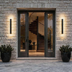 Luminara | Sleek Modern Iron Outdoor Wall Light Fixture with Adjustable Color Temperature 6