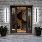 Luminara | Sleek Modern Iron Outdoor Wall Light Fixture with Adjustable Color Temperature 9