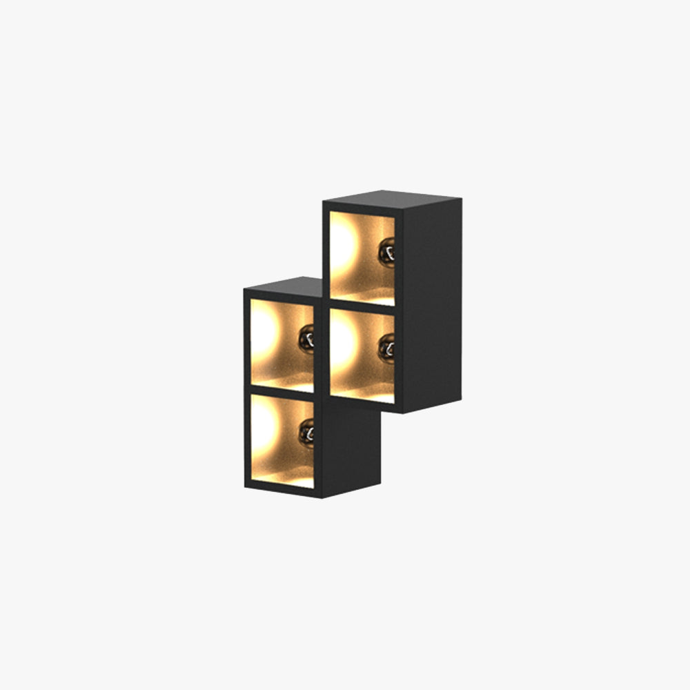 Luminara | Sleek Modern Metal Glass Outdoor Wall Lamp 1