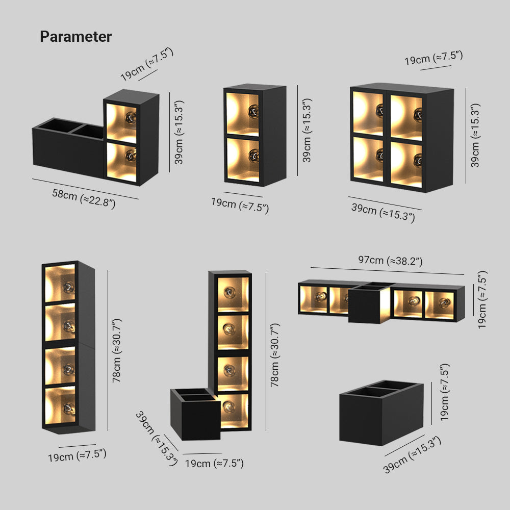 Luminara | Sleek Modern Metal Glass Outdoor Wall Lamp 5