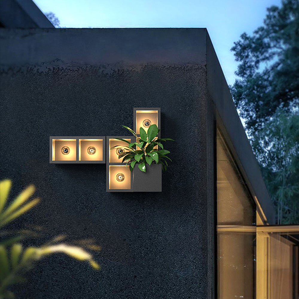 Luminara | Sleek Modern Metal Glass Outdoor Wall Lamp 7