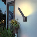 Luminara | Sleek Modern Metal Outdoor Wall Lamp in Black 0