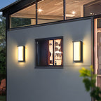 Luminara | Sleek Modern Minimalist Outdoor Wall Lamp in Black 3